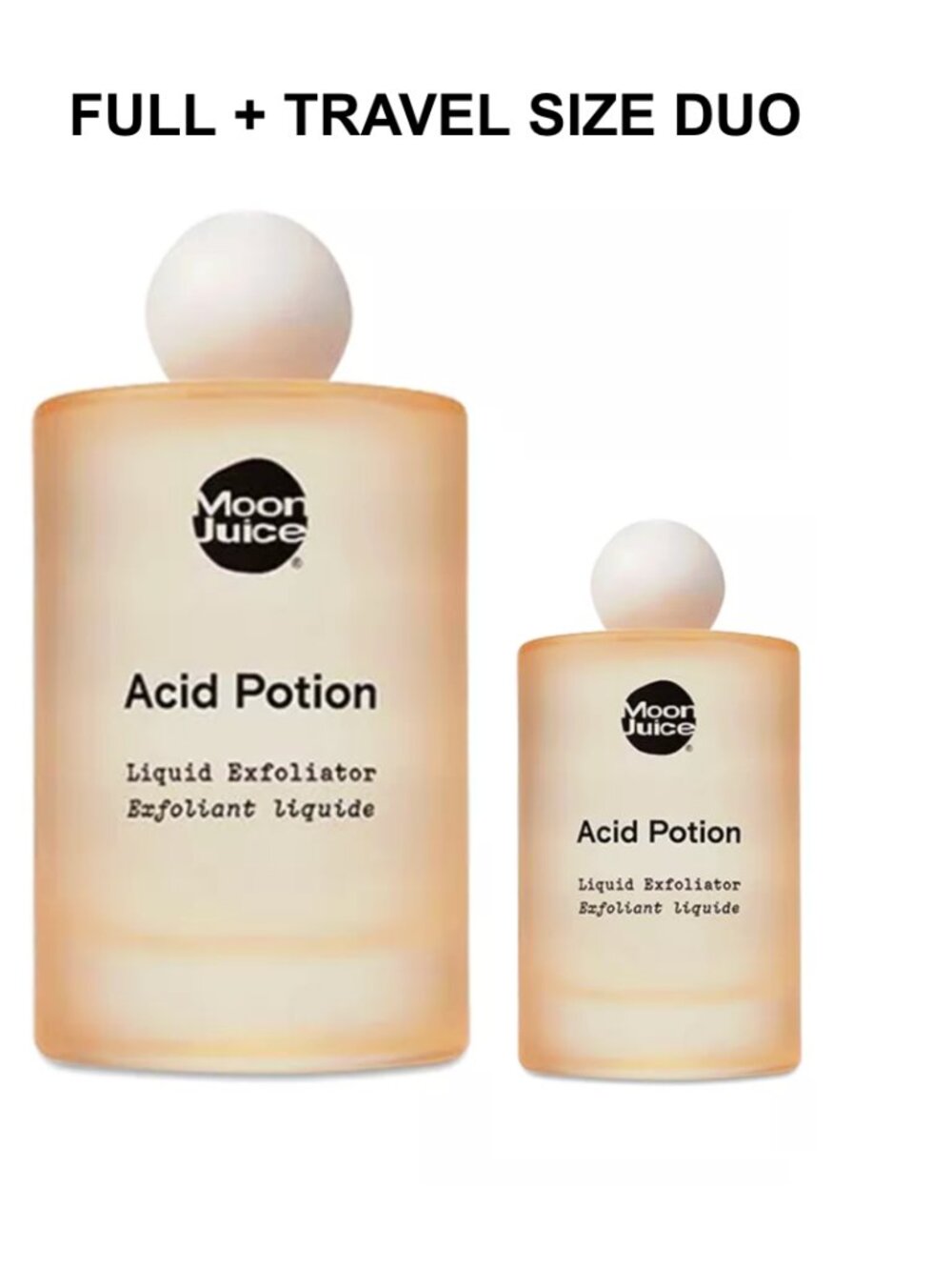 *NWT* Moon Juice Acid Potion Duo: Full Size (3.3 oz) + Travel Size (1 oz.)